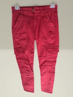 Joie Red Skinny Cargo Pants (24)